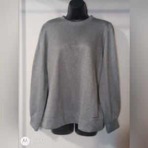 Sweat Shirt. Nine West. Gray w/ Silver Metallic  Size XL.